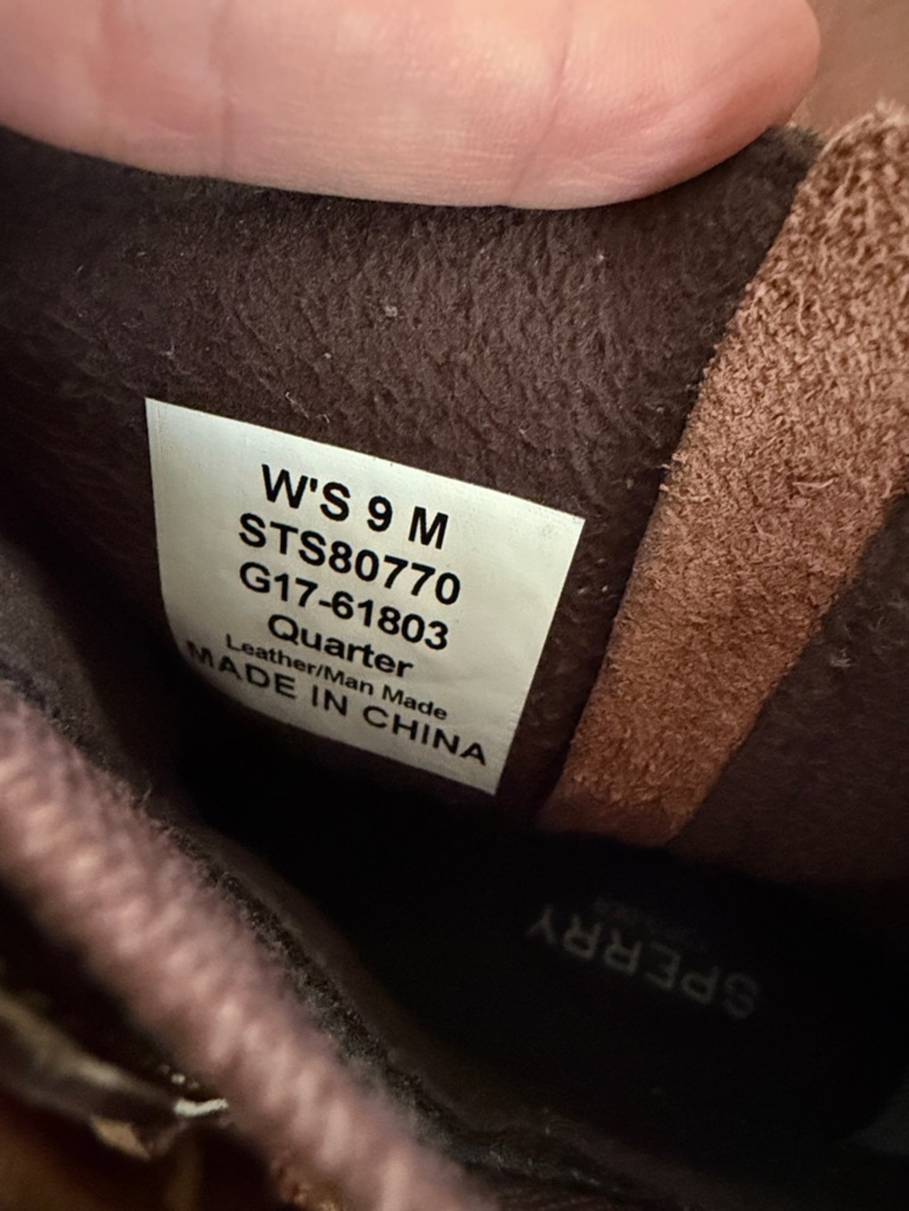 Sperry Brown Leather Upper and Black Rubber Duck Boots - Picture 3 of 7